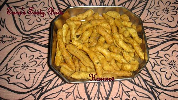 Karasev - indian snack recipe with besan and spices