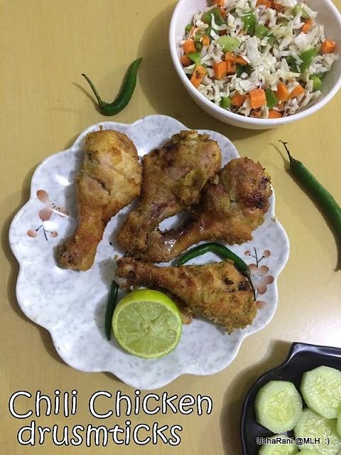 Baked chili chicken drumsticks recipe