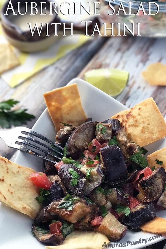 Aubergine Salad with Tahini