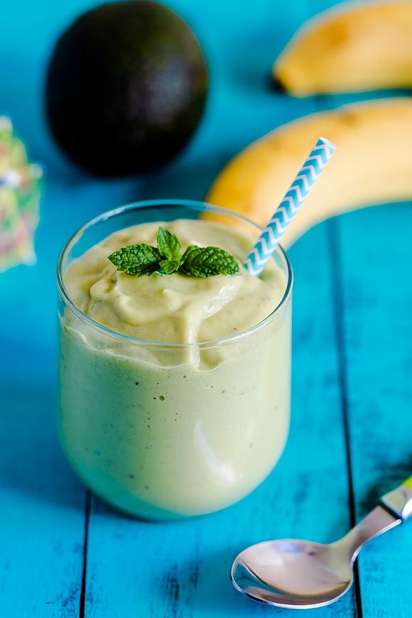 Paleo avocado coconut smoothie