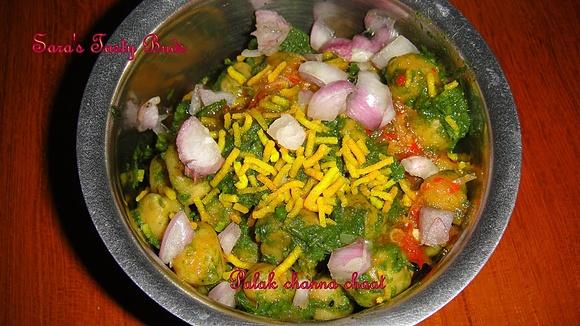 Palak Chana Chaat