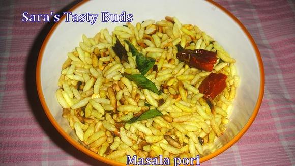 Masala pori puffed rice snack