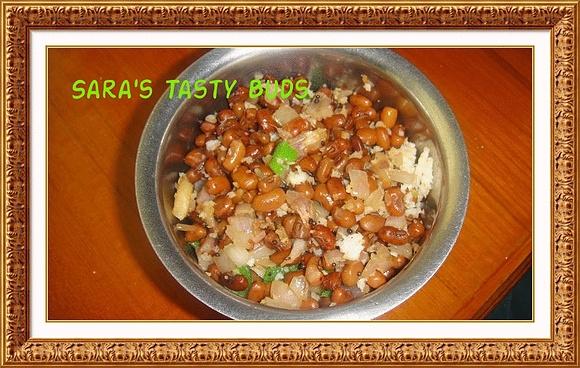 Black eyed pea sundal thattaipayaru sundal
