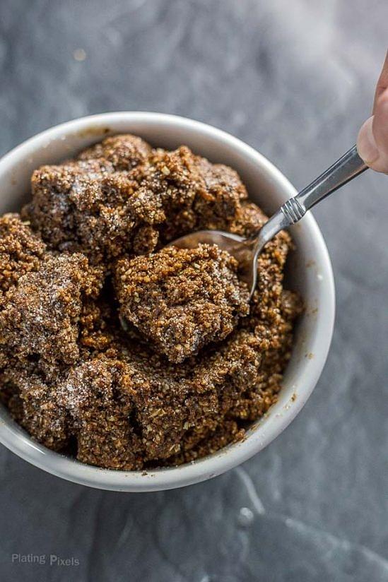 Edible gingerbread cookie dough without flour