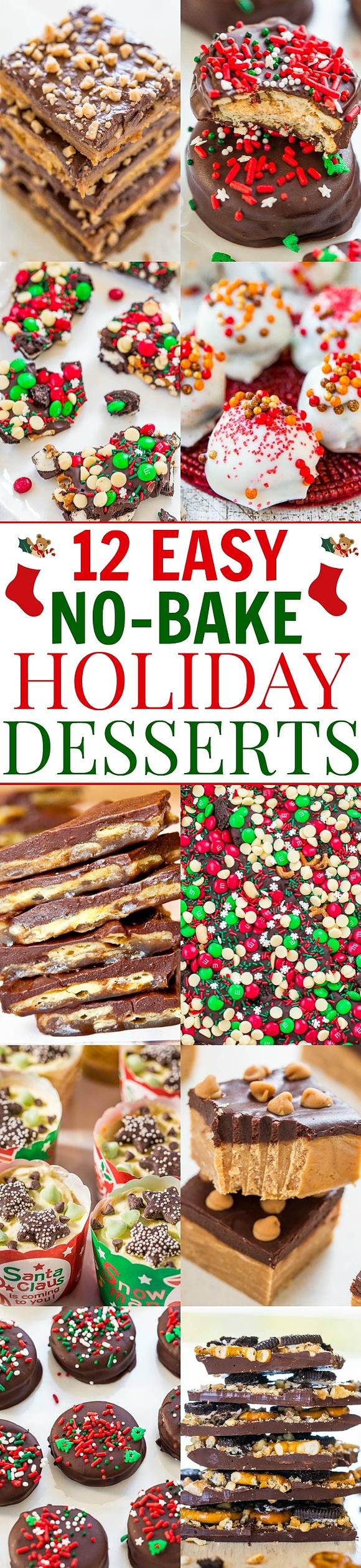 12 Easy No-Bake Holiday Desserts