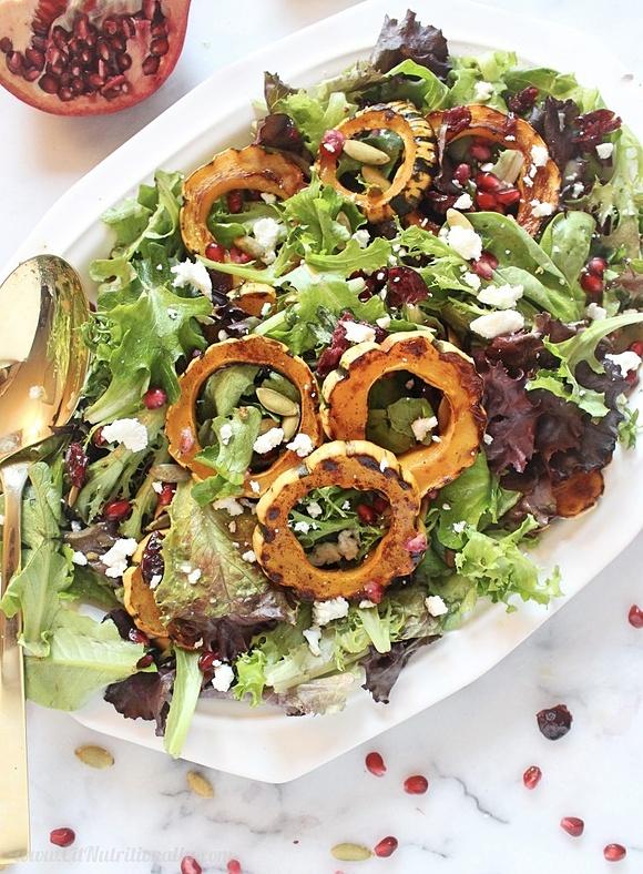 Sweet and Savory Delicata Squash Salad