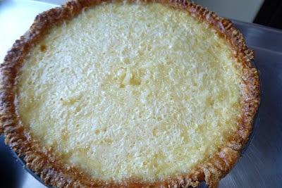Flaky pie crust and coconut custard pie