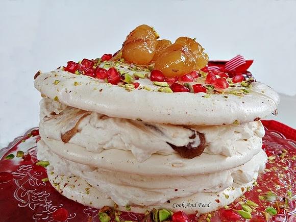 Chestnut Meringue Cake
