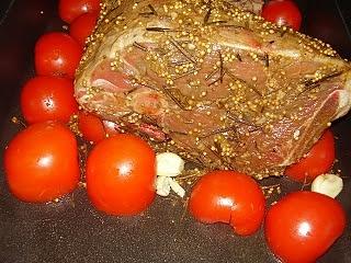 Slow roasted lamb and chicken with borlotti bean stew