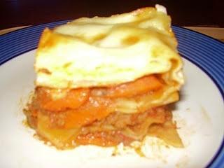 Low-fat lasagne