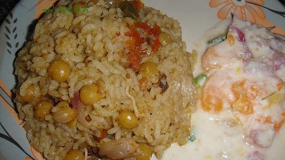 Peas and Capsicum Pulao