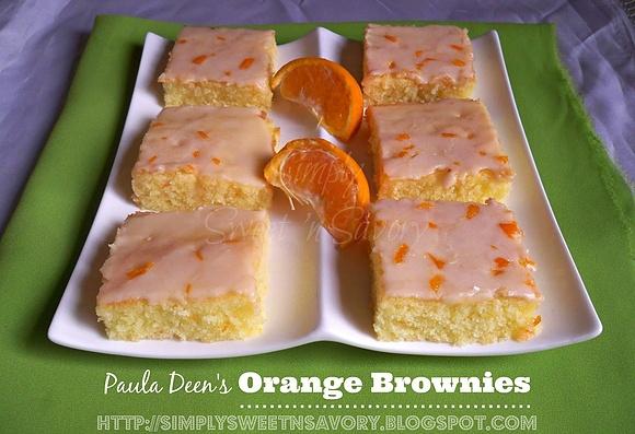 Orange brownies by paula deen
