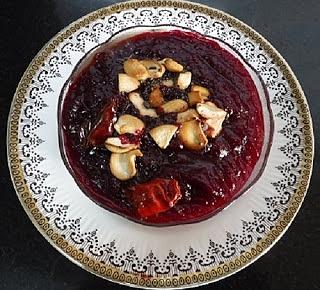Beetroot and mango ugadi pachadi - festive relish
