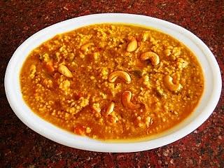 Bisibele navanebath with foxtail millet, lentils and vegetables