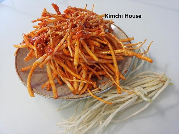 Seasoned allium hookeri roots (sam-chae) - korean vegetable dish