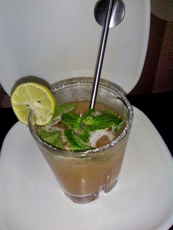 Summer special ginger and mint punch