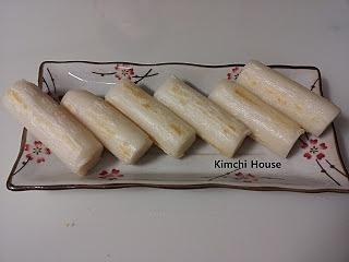 Garaetteok gui pan-fried korean rice cake