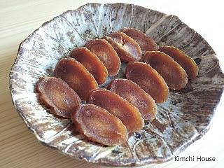 Hong sam jeol pyeon red ginseng root slices with honey