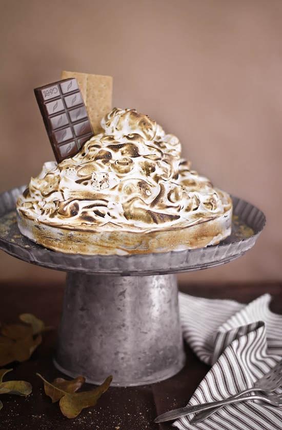 Spiked S'mores Pie