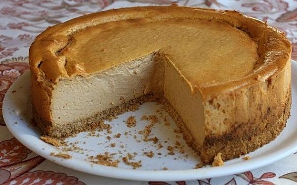 Low Fat Pumpkin Cheesecake